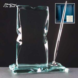 Monument Ice Block With Pen In Blue Cardboard Gift Box - £44.30 Including Engraving