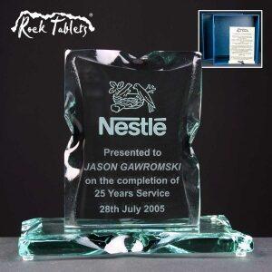 Portrait Rock Tablet In Blue Cardboard Gift Box - From £37.20 Including Engraving