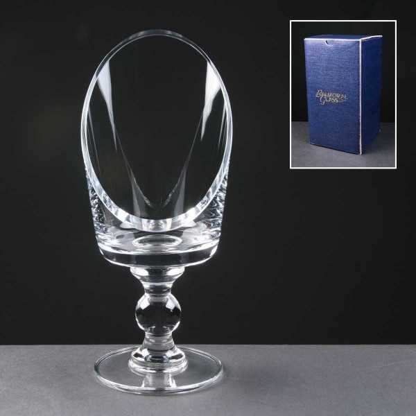 Balmoral Glass Sliced Chalice In Blue Cardboard Gift Box - From £22.90 Including Engraving