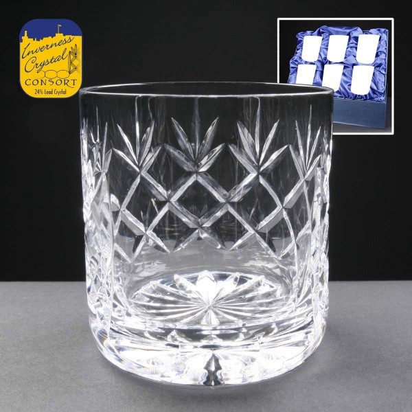 Earle Crystal Whisky Glasses x6 Supplied In Satin Lined Presentation Box – From £89.65