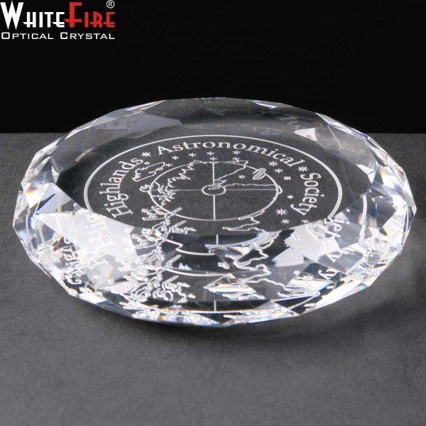 Whitefire Engraved Crystal Paperweights in Presentation Box. Price Includes Engraving.