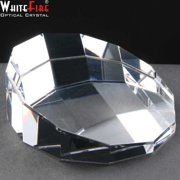 Whitefire Optical Crystal Dodecahedron In Velvet Lined Presentation Box - £26.85 Including Engraving