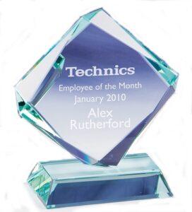 Jade Glass Award In Presentation Box - From £18.45 Including Engraving
