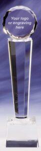 Crystal Column Award In Presentation Box - From £30.00 Including Engraving