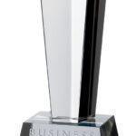 Crystal Column With Star Award In Presentation Box - From £36.70 Including Engraving