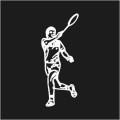 Male Tennis Player Logo