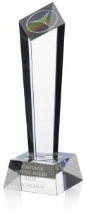 Crystal Column Award In Presentation Box - From £42.35 Including Engraving