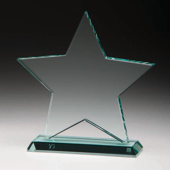 Galaxy Star Jade Glass Awards In Presentation Box. Price Includes Engraving.