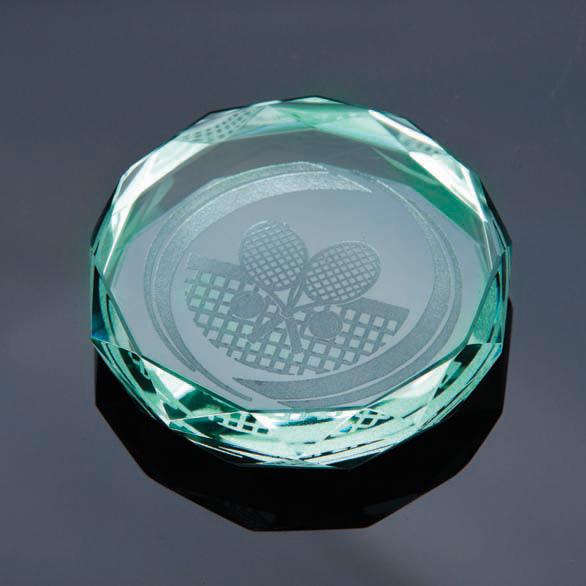 Saturn Jade Engraved Glass Paperweights In Presentation Box. Price Includes Engraving.