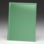 Emerald Mirage Green Mirrored Glass Awards In White Cardboard Box. Price Includes Engraving.