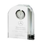 Prestige Engraved Crystal Clocks In Presentation Box. Price Includes Engraving