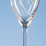 Engraved Champagne Glasses - SL208-displayed-on-a-pale-blue-background
