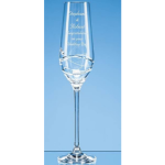 Engraved Champagne Glasses - Diamante Champagne Flute with Modena Spiral Cutting