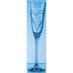 Engraved Champagne Glasses- Beloved Heart Diamante Champagne Flute