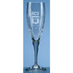 Engraved Champagne Glasses- Mayfair Crystalite Panel Champagne Flute